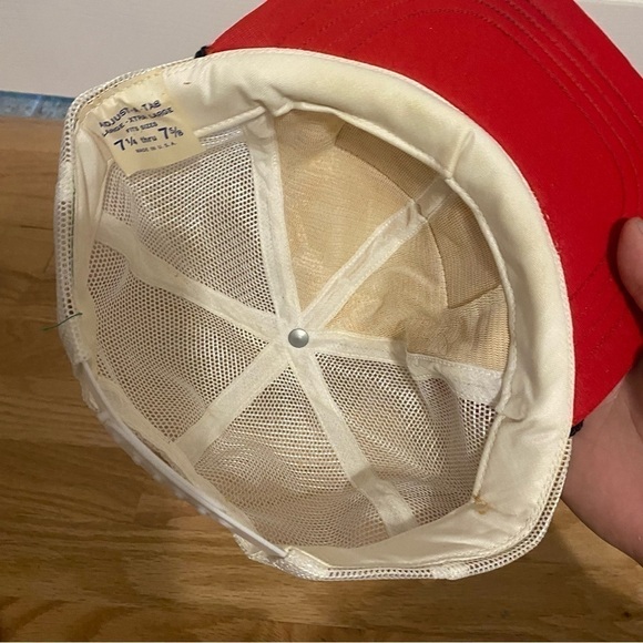 Vintage Brillion Steel Iron Works Patch Mesh Snap Back Hat Trucker USA Made - Picture 7 of 11